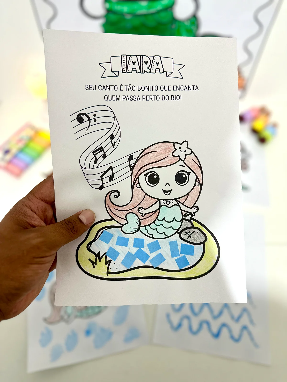 Kit Iara: Cartaz colaborativo + Atividades de Artes - Folclore — amostra 2: O material inclui 7 propostas de atividades que…