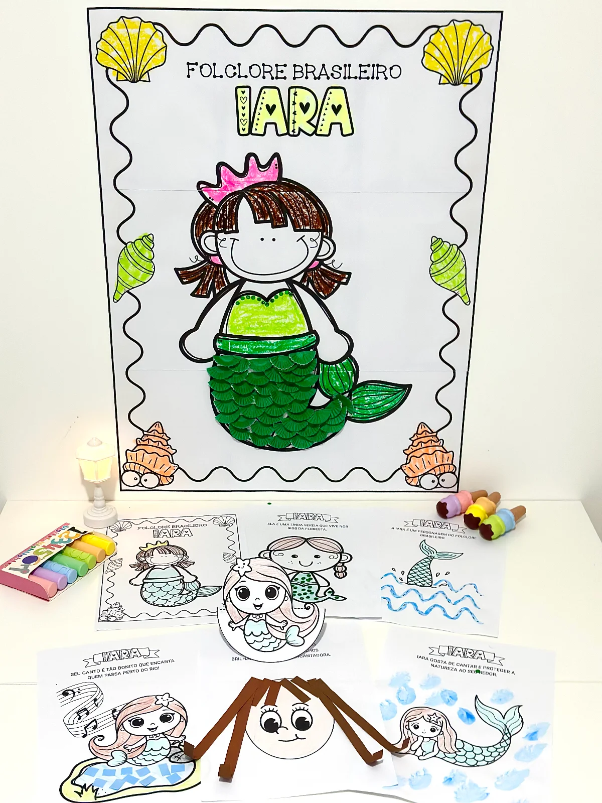 Kit Iara: Cartaz colaborativo + Atividades de Artes - Folclore — Datas comemorativas para Educação Infantil: O material…