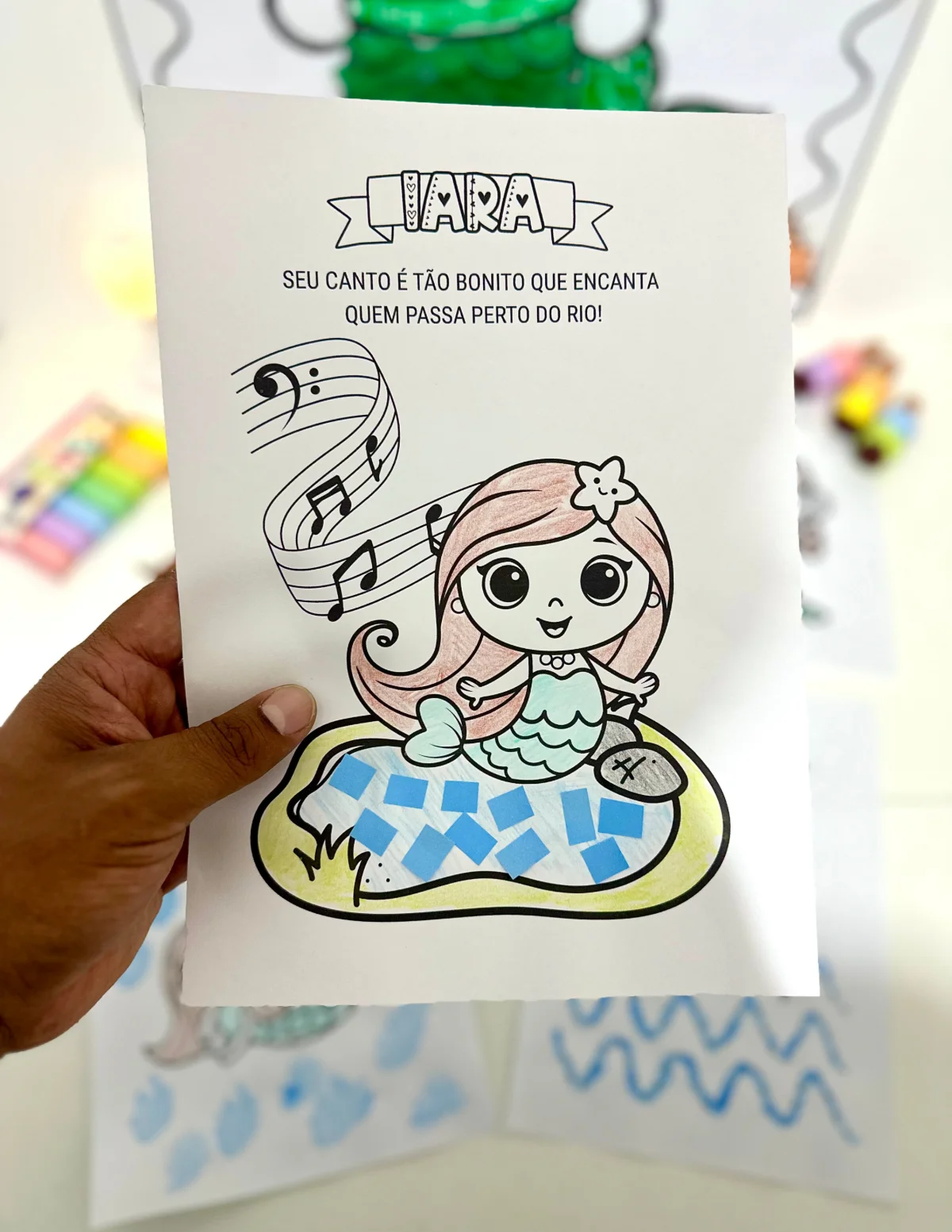 Kit Iara - Cartaz Colaborativo e Atividades de Artes — amostra 6: O material inclui 7 propostas de atividades artísticas e…