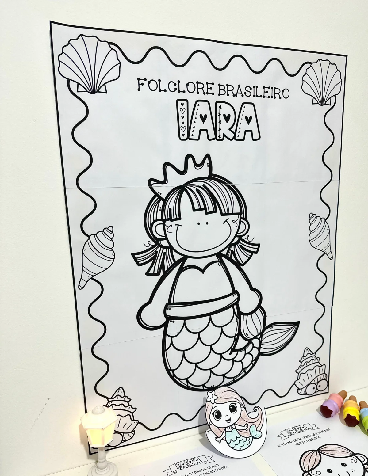 Kit Iara - Cartaz Colaborativo e Atividades de Artes — Datas comemorativas para Educação Infantil: O material inclui 7…