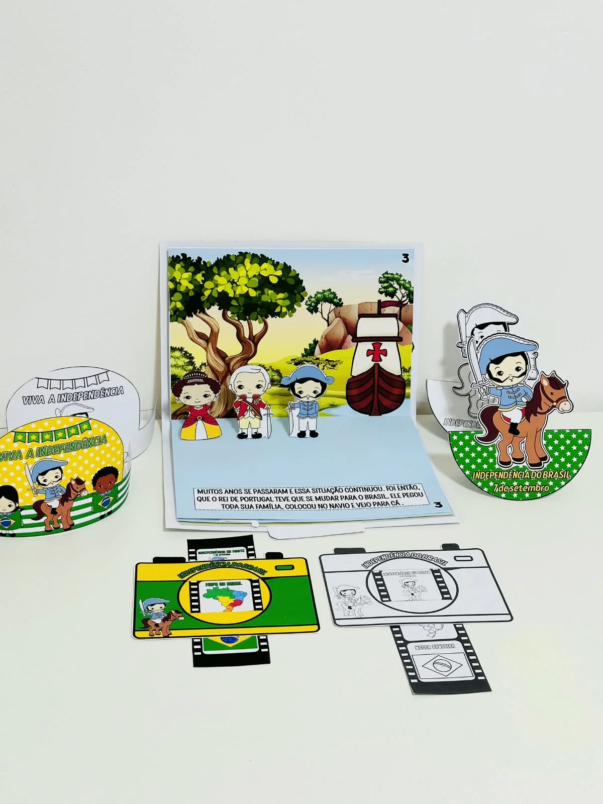 Kit Independência do Brasil garanta um material dinâmico e divertido. — capa do material