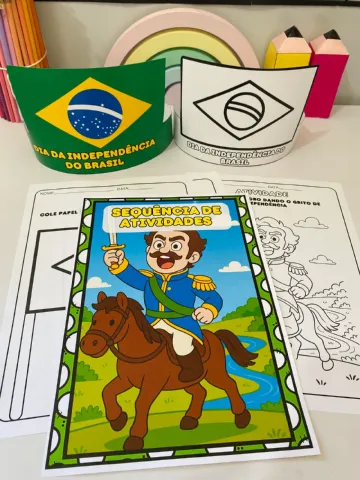 KIT INDEPENDENCIA DO BRASIL PARA EDUCAÇÃO INFANTIL — amostra 6: Comemore o 7 de setembro de forma lúdica e significativa…