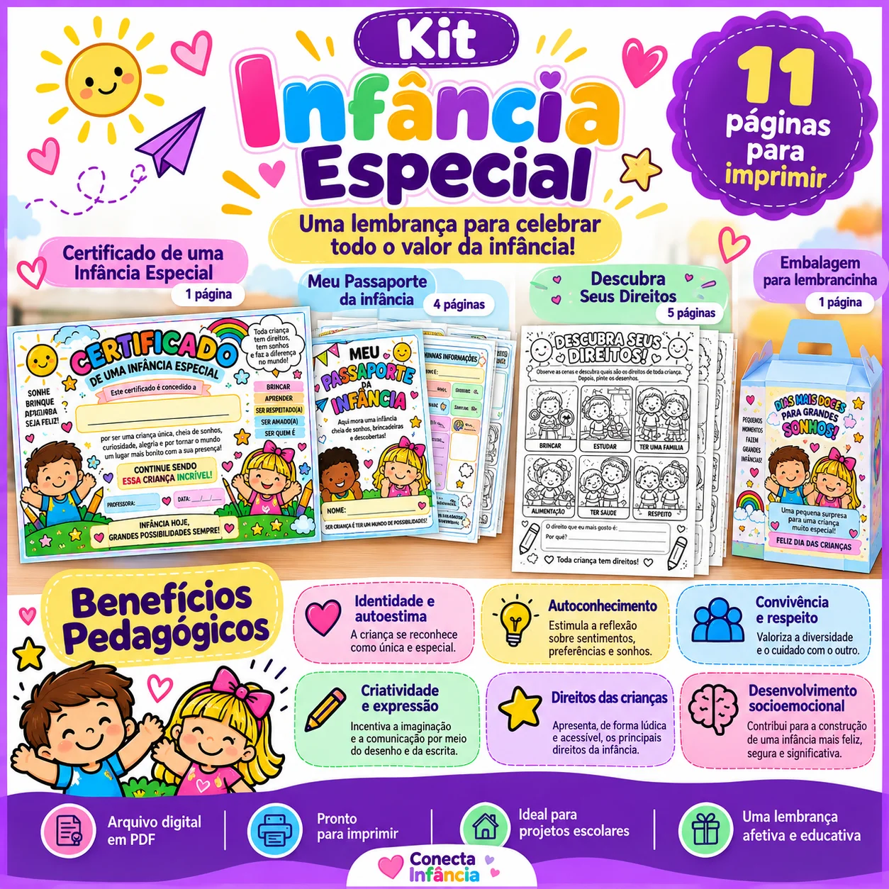 Kit Infância Especial | Certificado, Passaporte e Atividades — amostra 5: 3. Descubra Seus Direitos