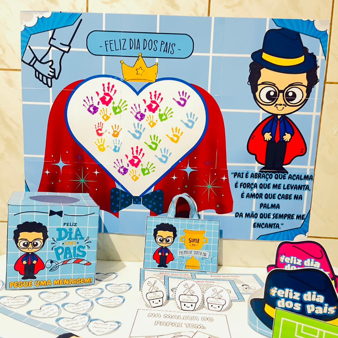 Kit interativo - dia dos pais – Material Pedagógico — Datas comemorativas para Todas as séries: Painel Interativo: As…