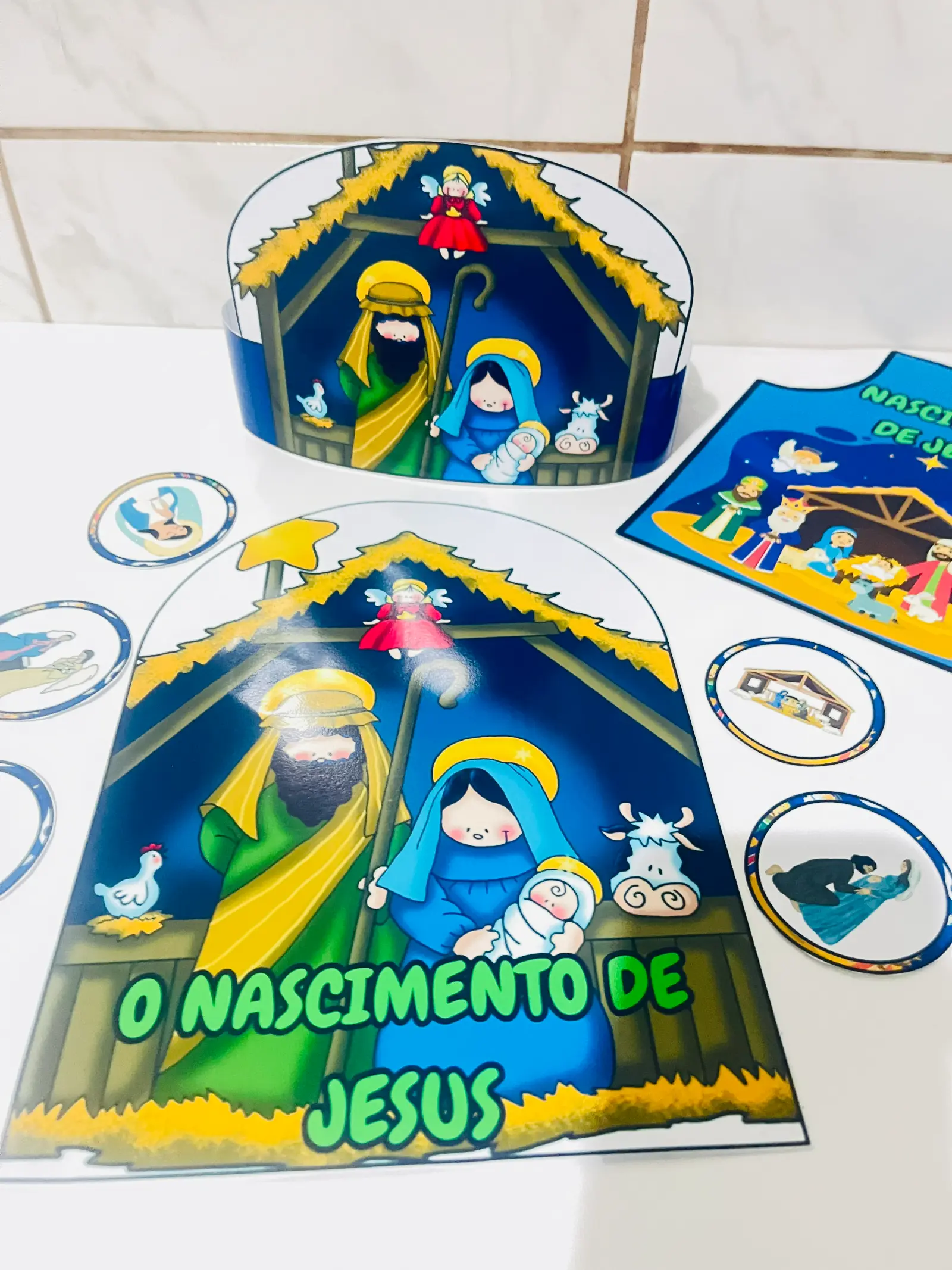 🎄👶 Kit Interativo – O Nascimento de Jesus 👶🎄 — amostra 2: Conte a história mais especial da Bíblia de uma forma lúdica,…