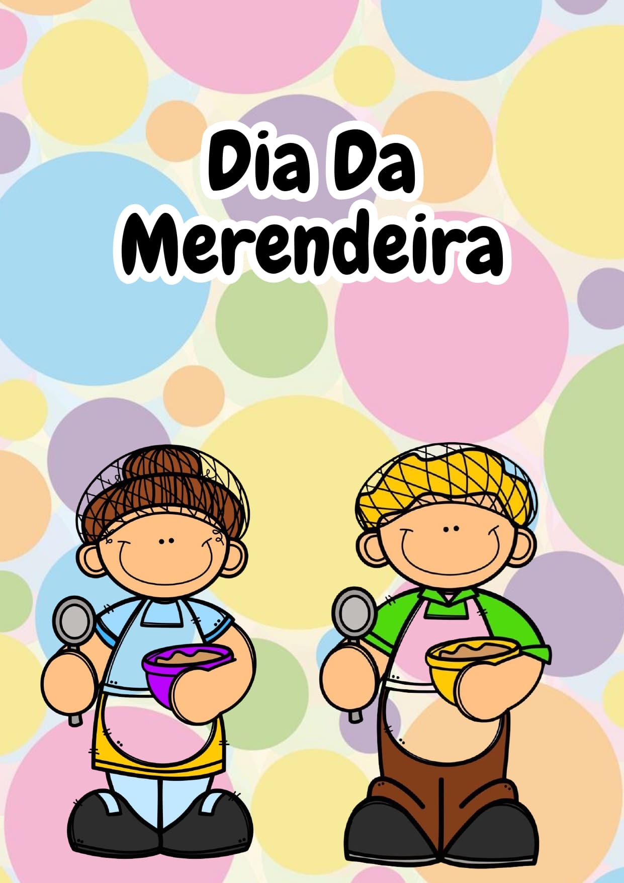 Kit lembrancinha dia da merendeira – PDF para Imprimir — capa do material