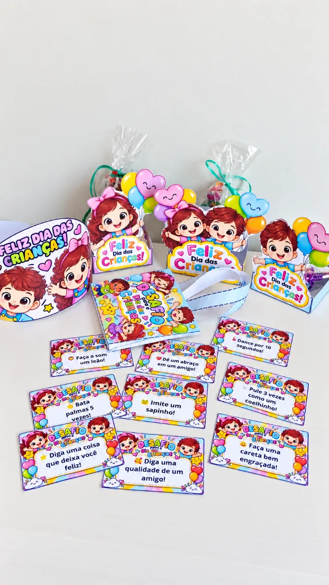 Kit Lembrancinha Dia Das Crianças Em PDF! — amostra 1: Kit Lembrancinha Dia Das Crianças da Educação Infantil Ao 5º Ano Em…