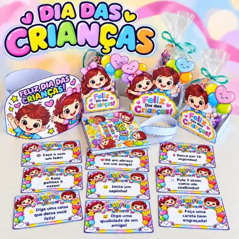 Kit Lembrancinha Dia Das Crianças Em PDF! — capa do material