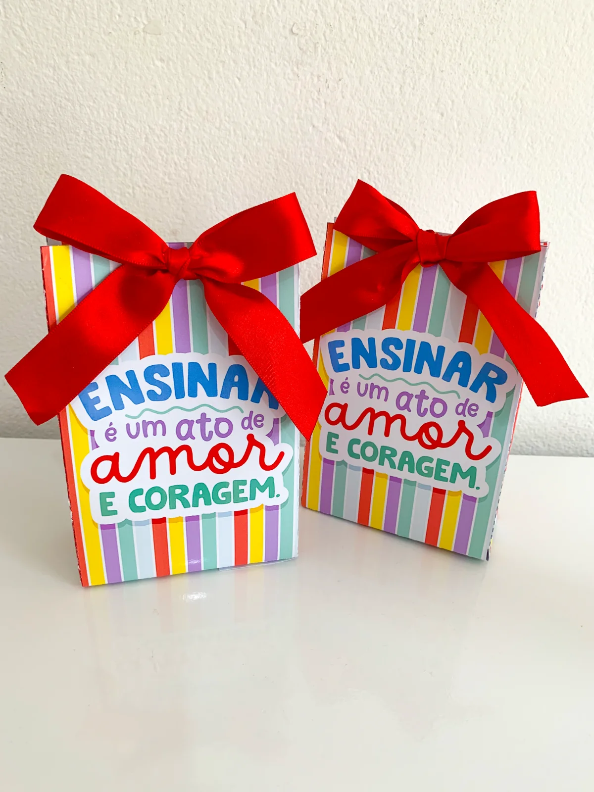 Kit lembrancinha Dia do Professor - caixinha com 5 opções — amostra 4: Kit de Lembrancinhas para o Dia dos Professores