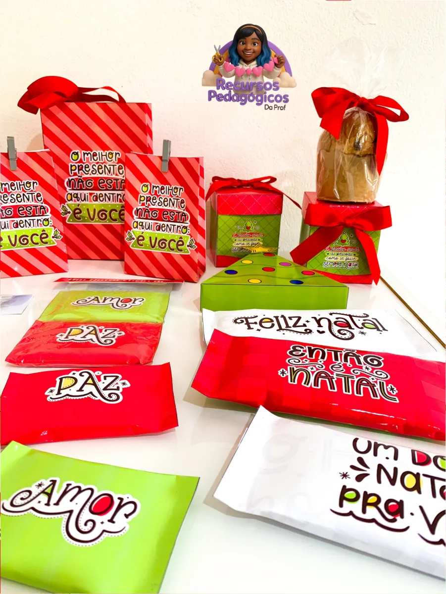 Kit Lembrancinhas de Natal — amostra 7: O fim do ano está chegando e preparei um kit completo e super prático para você…