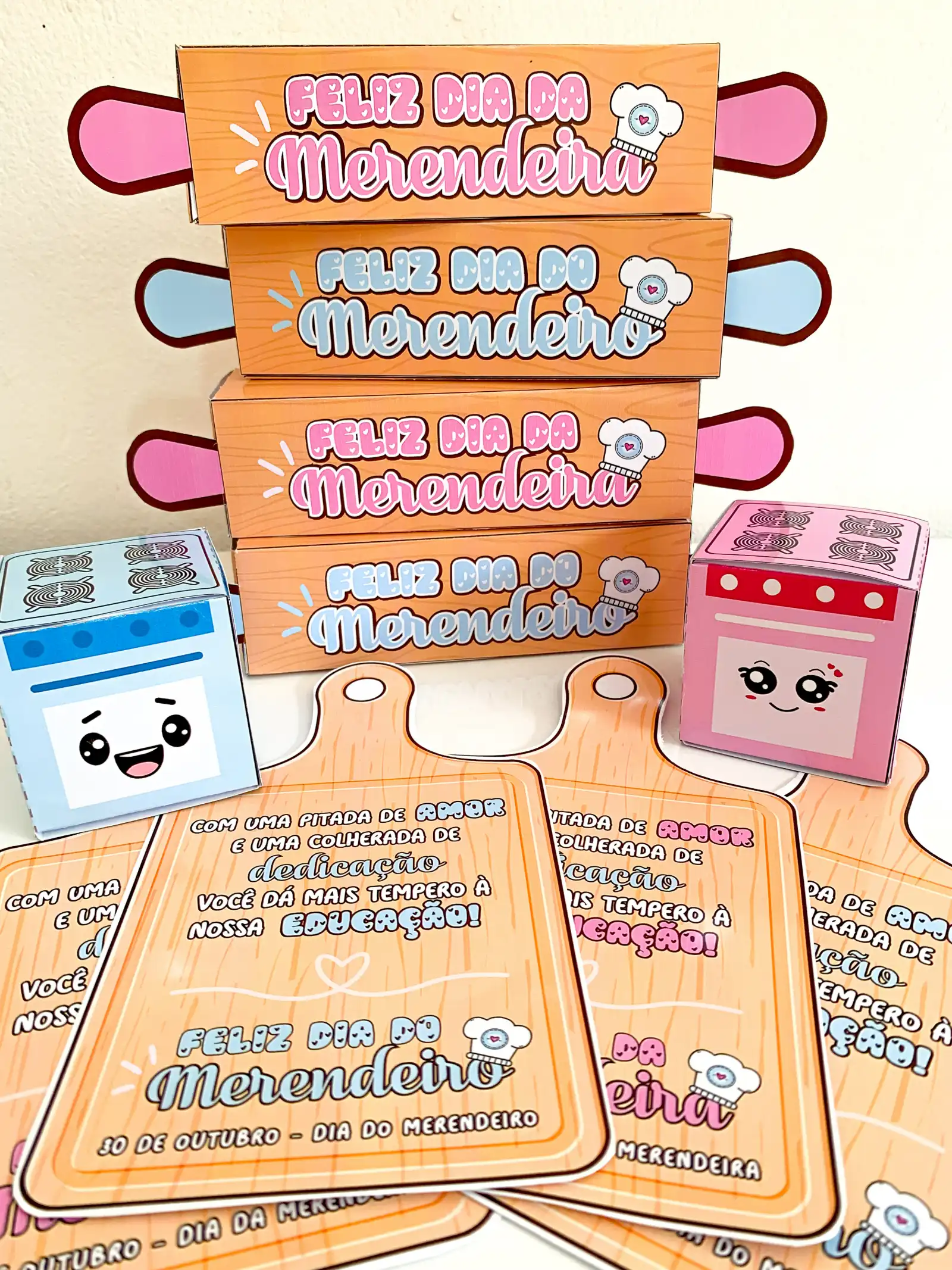Kit Lembrancinhas – Dia da Merendeira/Merendeiro — amostra 5: Um kit especial de lembrancinhas para homenagear e valorizar…