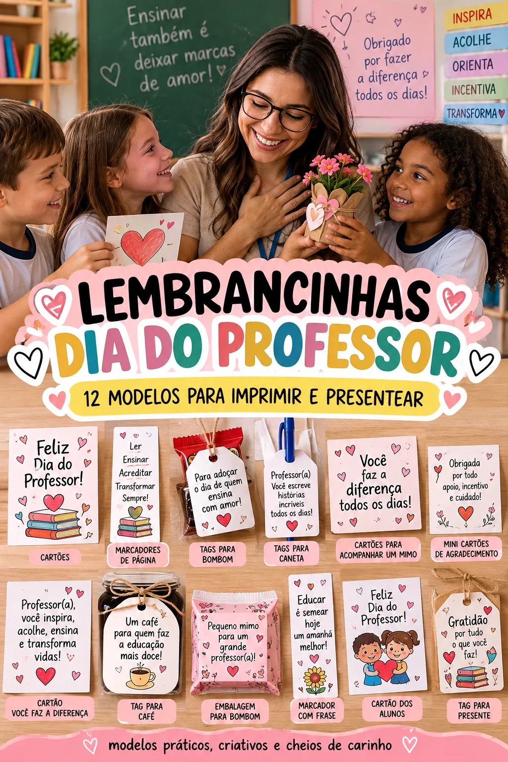 Kit Lembrancinhas Dia do Professor para Imprimir — capa do material