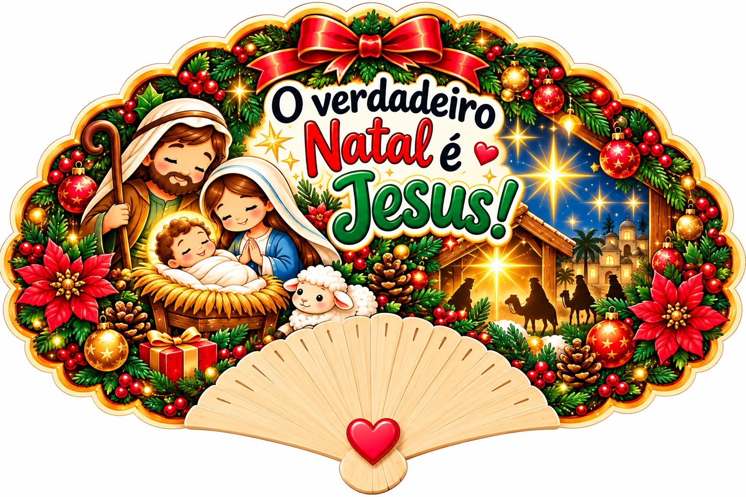 Kit Lembrancinhas Natal Cristão e Mini Painéis Educação Infantil — amostra 2: Kit Lembrancinhas de Natal Cristão com…