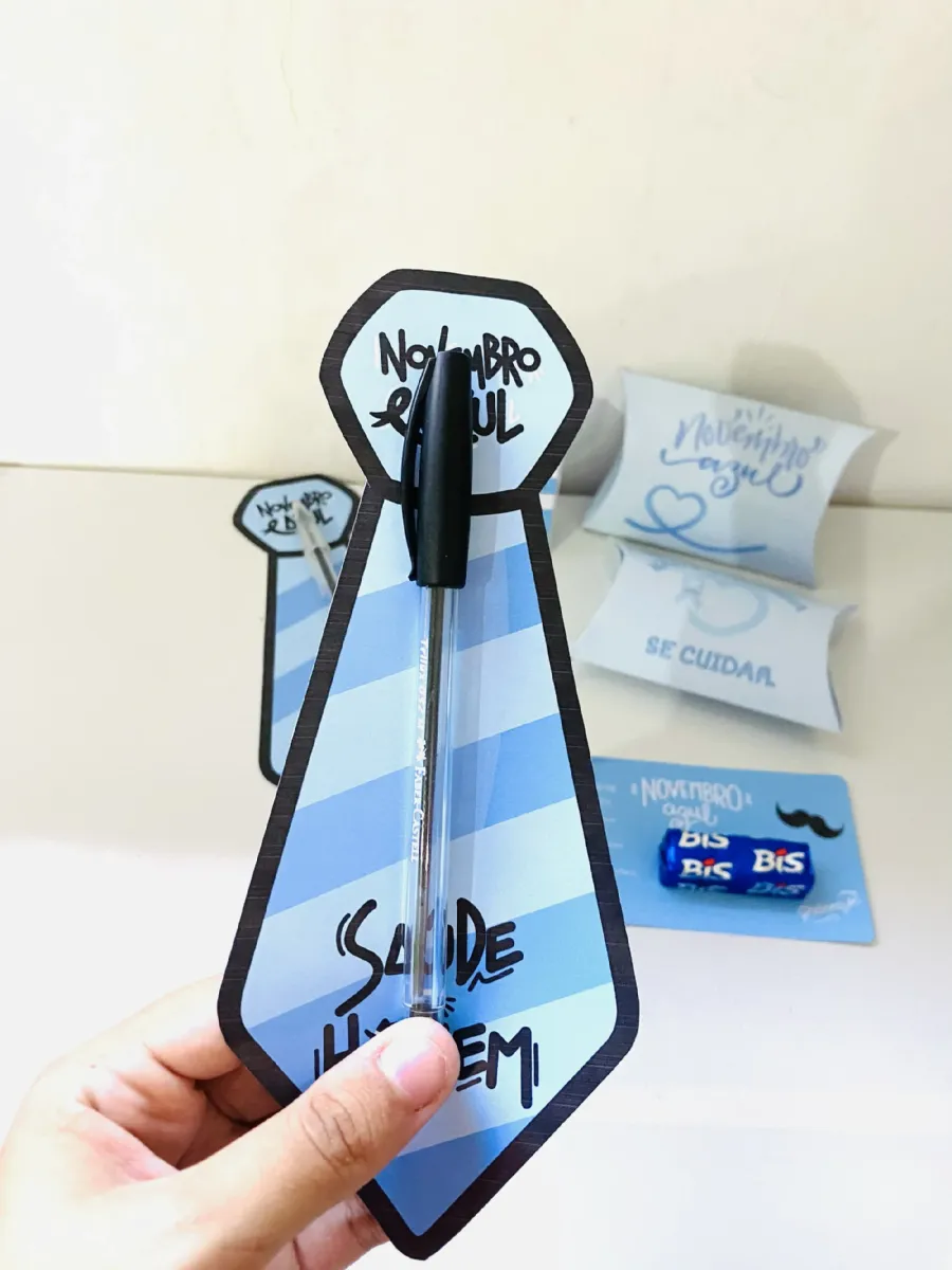 Kit Lembrancinhas Novembro Azul para Campanhas de Prevenção — Alfabetização para Educação Infantil: Lembrancinhas Novembro…