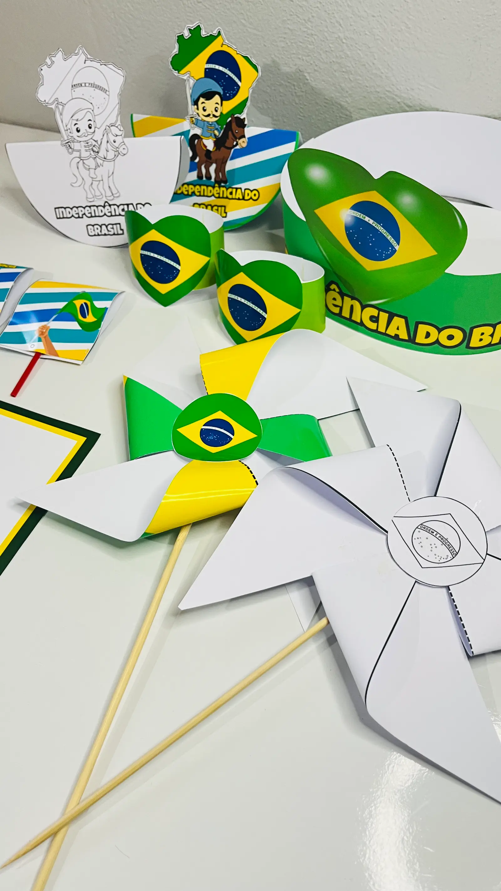 Kit Lembrancinhas Semana da Pátria – 7 de Setembro para Imprimir — amostra 1: Kit de lembrancinhas para a Semana da Pátria…
