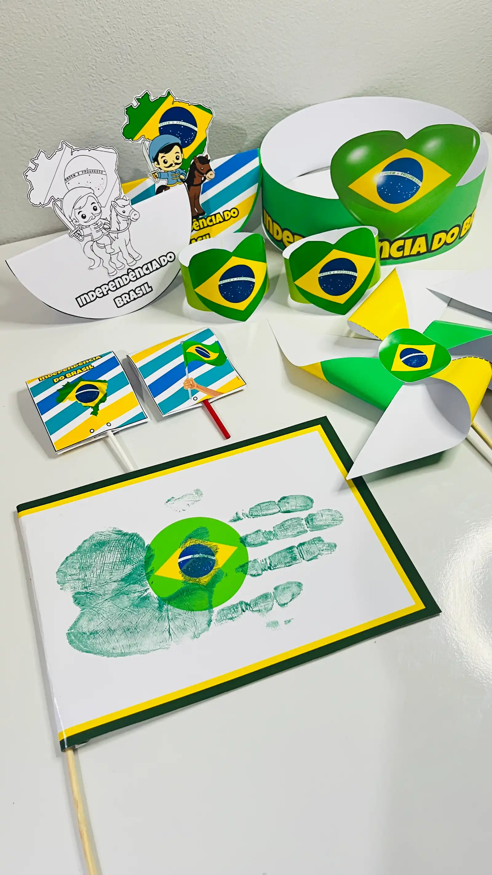 Kit Lembrancinhas Semana da Pátria – 7 de Setembro para Imprimir — amostra 2: Kit de lembrancinhas para a Semana da Pátria…