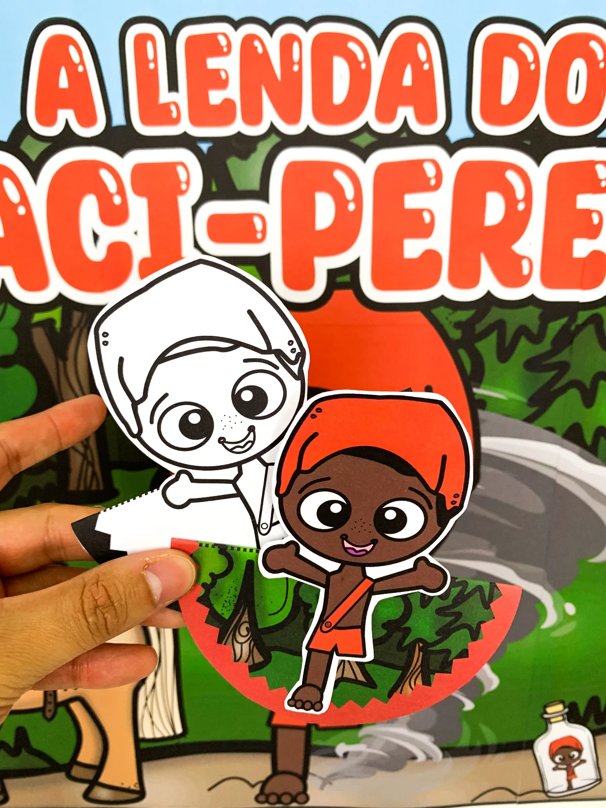 Kit Lenda do Saci - Folclore Brasileiro – PDF para Imprimir — amostra 3: Tem coisa mais gostosa do que apresentar a cultura…