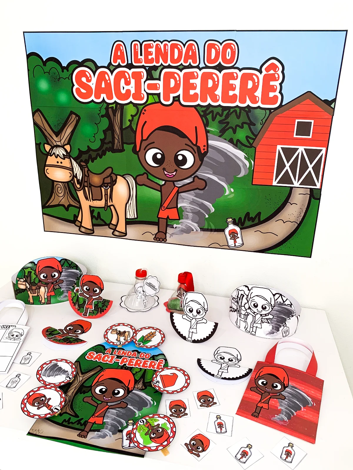 Kit Lenda do Saci - Folclore Brasileiro – PDF para Imprimir — capa do material