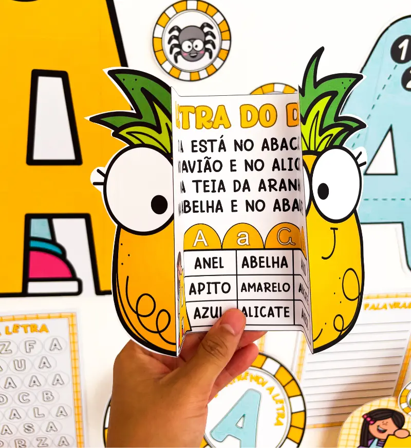 Kit Letra A em PDF: recursos lúdicos para alfabetização — amostra 1: Kit Letra A para imprimir e explorar com a turma