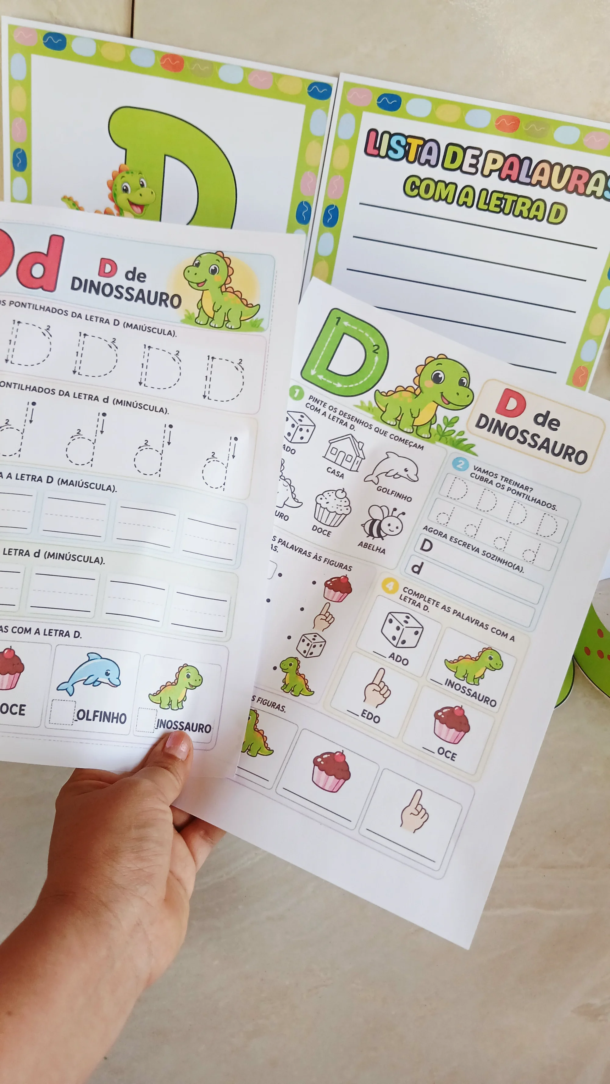 Kit Letra D Dinossauro – Atividades de Alfabetização em PDF — amostra 3: 💚🔤 Garanta seu kit e transforme suas aulas de… Kit Letra D Dinossauro – Atividades de Alfabetização em PDF — amostra 3: 💚🔤 Garanta seu kit e transforme suas aulas de…