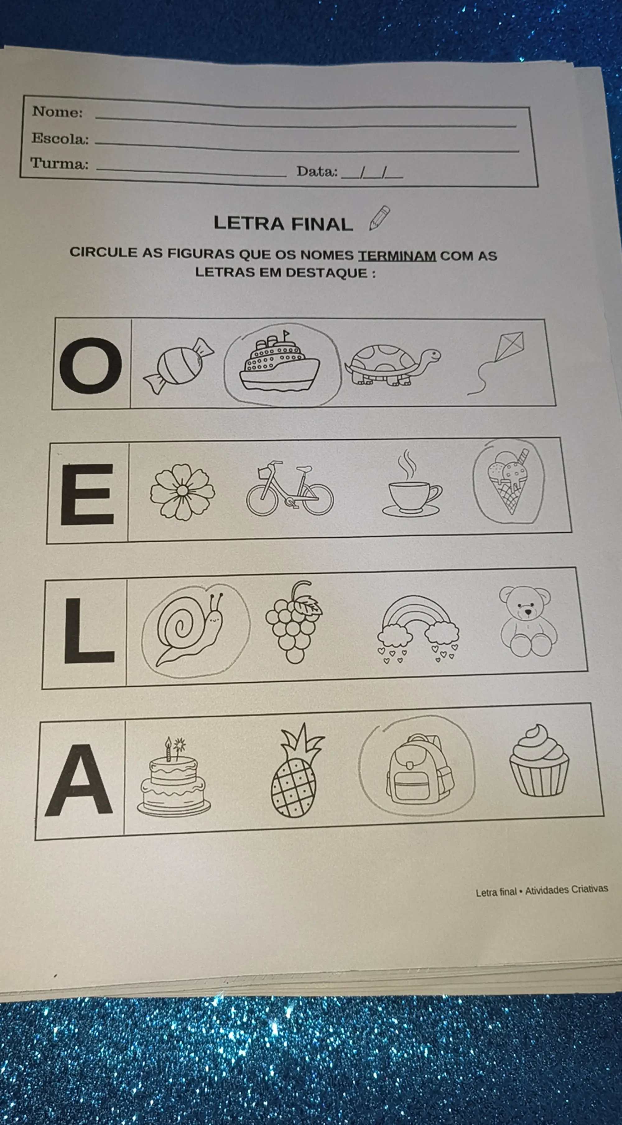 Kit Letra Final – Atividades de Alfabetização — amostra 4: O Kit Letra Final foi desenvolvido para ajudar as crianças a…
