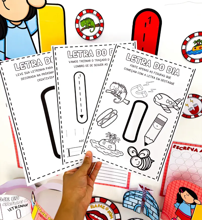 Kit Letra I: PDF para Alfabetização com Poema e Atividades — amostra 2: O que está incluído no material