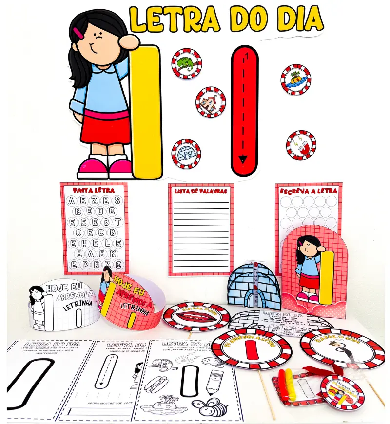 Kit Letra I: PDF para Alfabetização com Poema e Atividades — Alfabetização para Educação Infantil: Explore a letra I com…