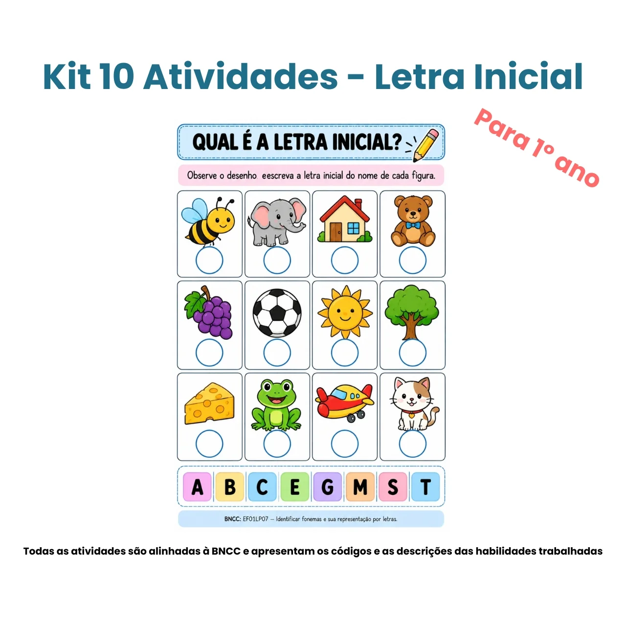 Kit Letra Inicial – 10 Atividades de Alfabetização para o 1º Ano — amostra 1: O que é o material