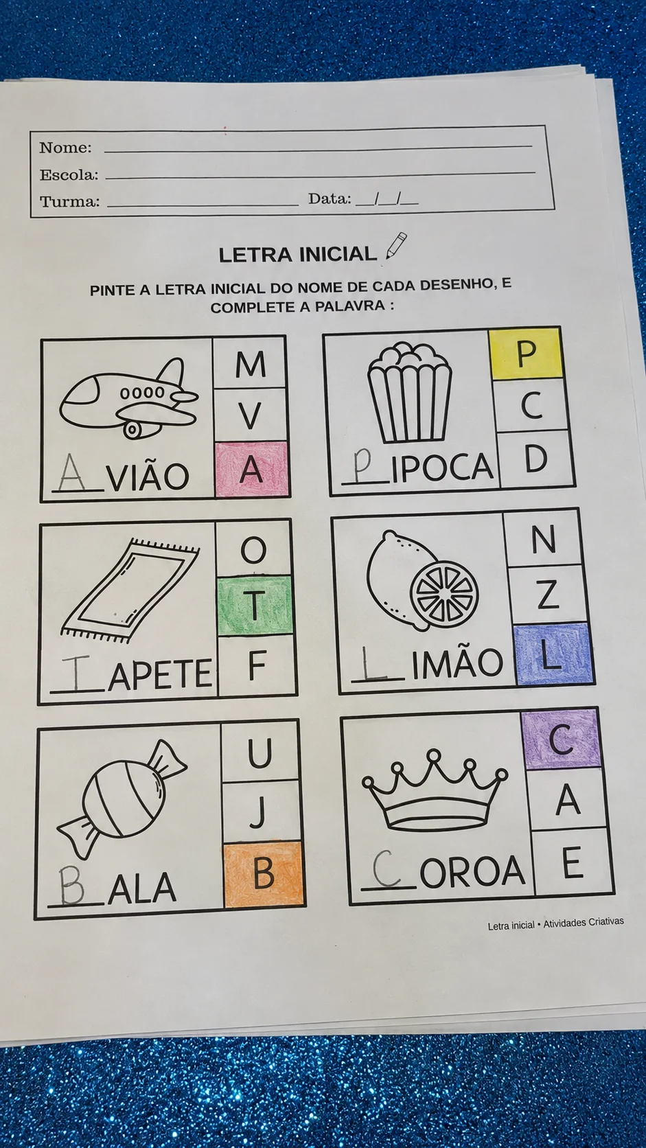 📚 Kit Letra Inicial | Atividades de Alfabetização — amostra 2: Kit Letra Inicial foi desenvolvido para auxiliar as…