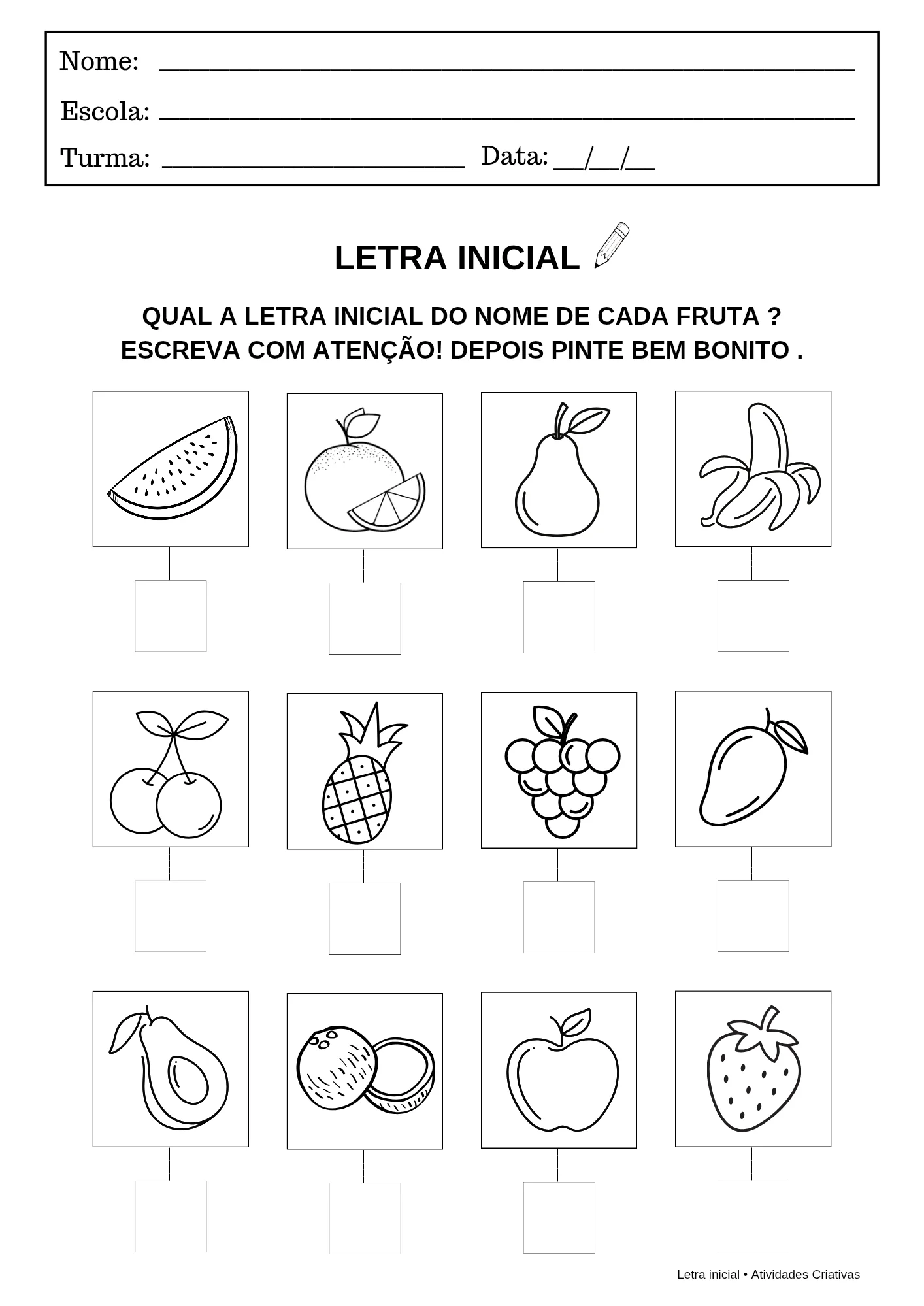 📚 Kit Letra Inicial | Atividades de Alfabetização — amostra 3: Kit Letra Inicial foi desenvolvido para auxiliar as…