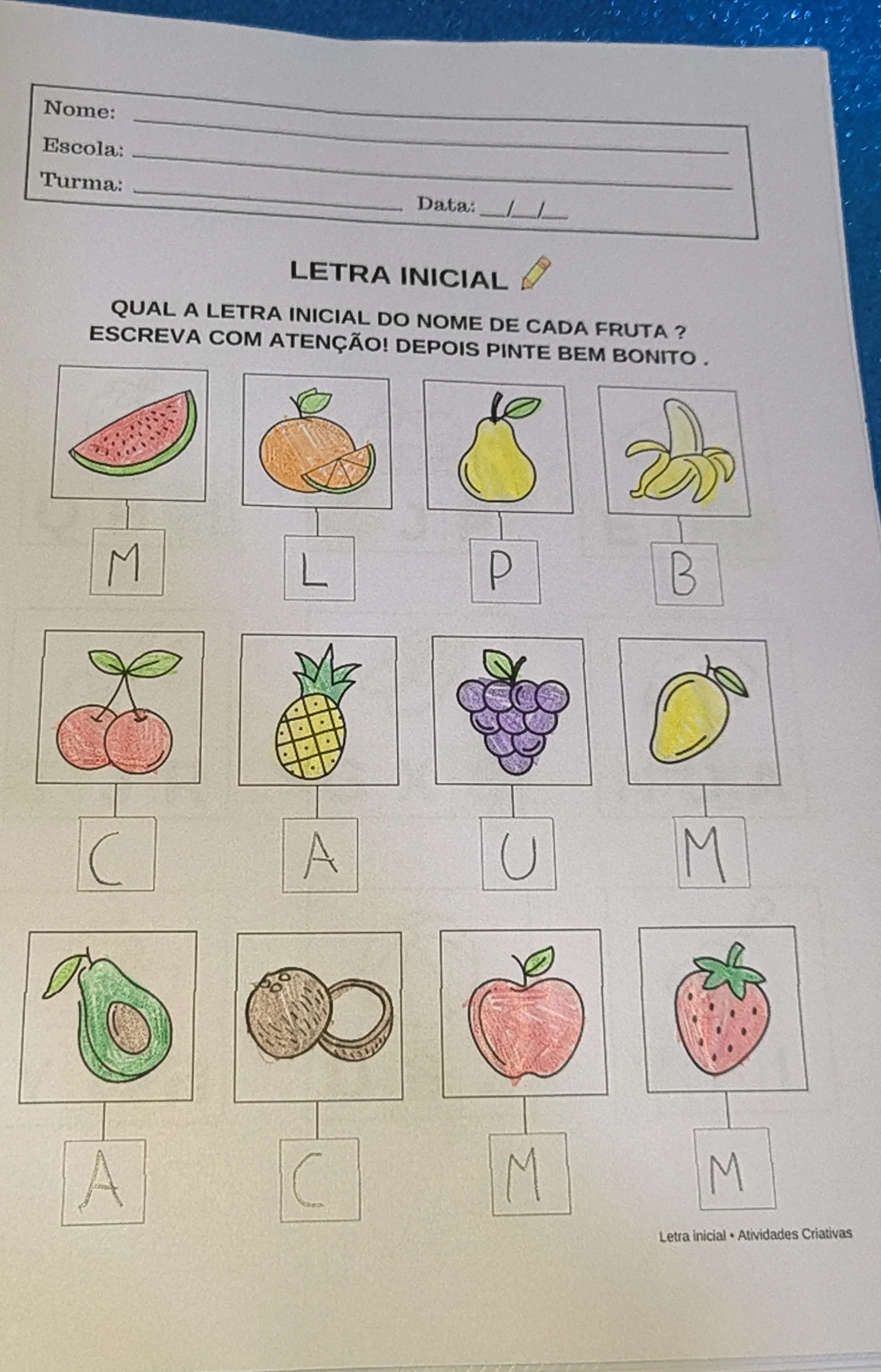 📚 Kit Letra Inicial | Atividades de Alfabetização — amostra 4: Kit Letra Inicial foi desenvolvido para auxiliar as…