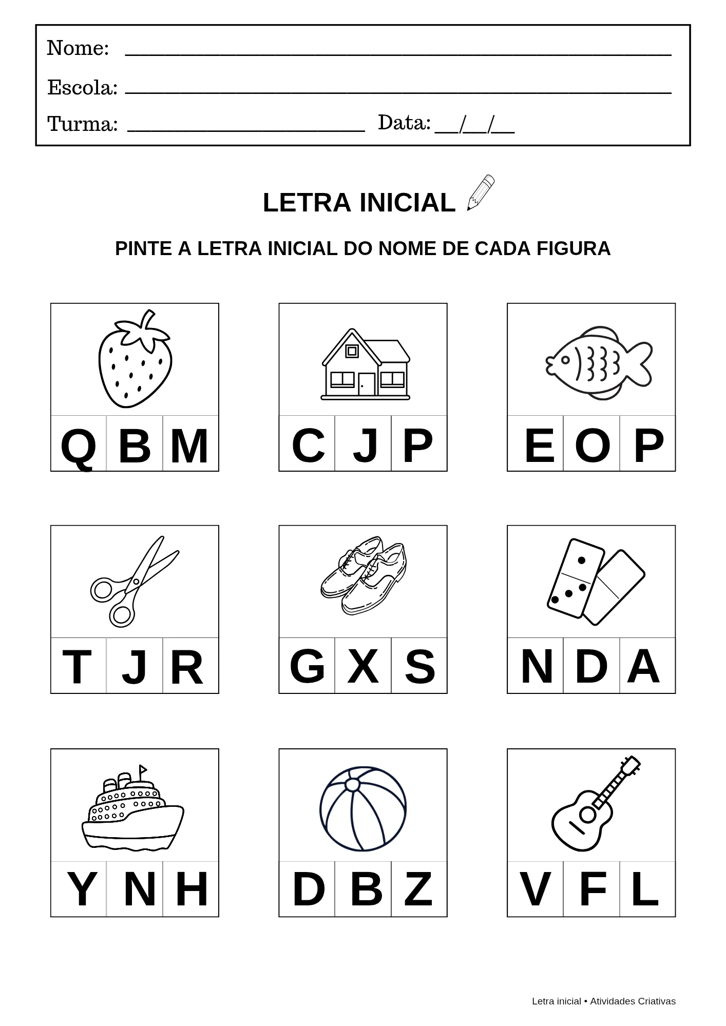 📚 Kit Letra Inicial | Atividades de Alfabetização — amostra 6: Kit Letra Inicial foi desenvolvido para auxiliar as…