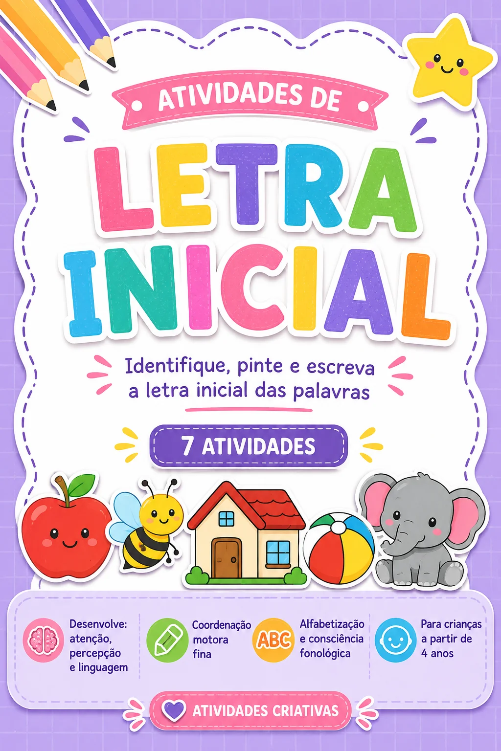 📚 Kit Letra Inicial | Atividades de Alfabetização — capa do material