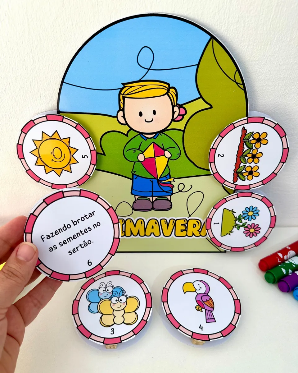 Kit Luvas das Estações do Ano para Educação Infantil – Primavera, Verão, Outono e Inverno — amostra 1: O arquivo é enviado…