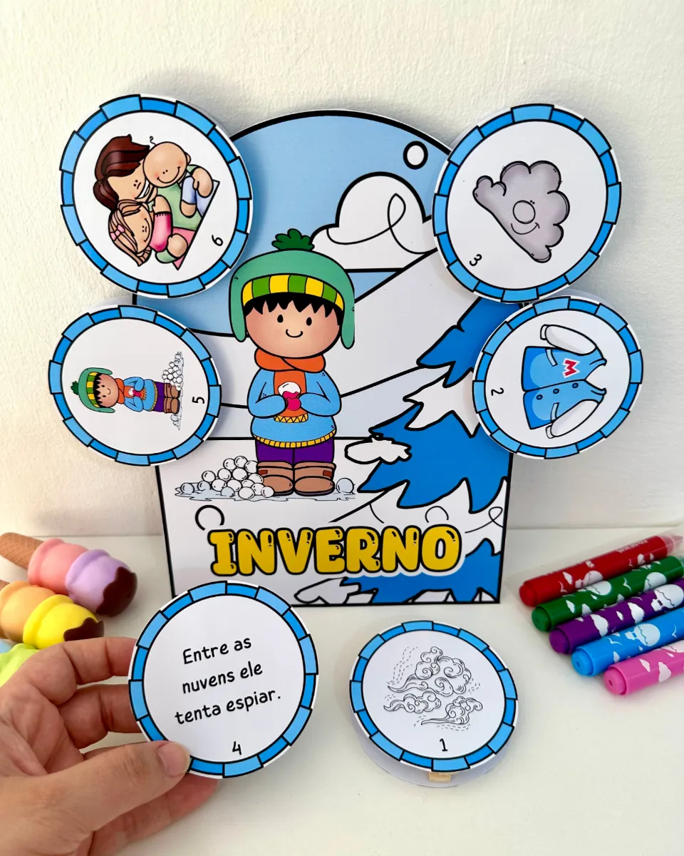 Kit Luvas das Estações do Ano para Educação Infantil – Primavera, Verão, Outono e Inverno — amostra 2: O arquivo é enviado…