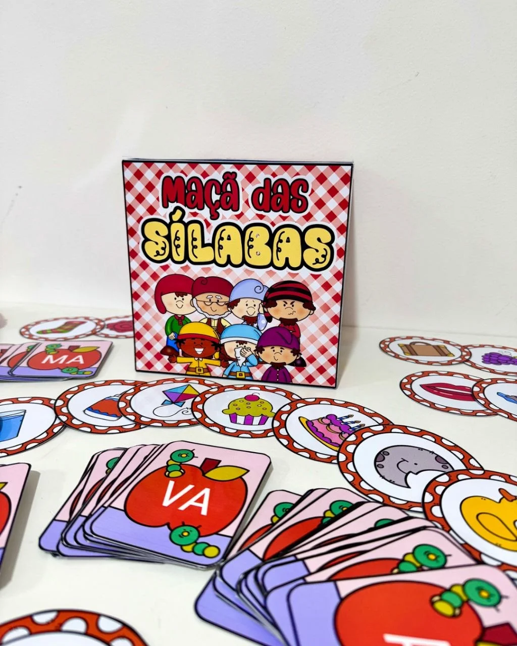 Kit Maçã das Sílabas - Educação infantil — amostra 2: Para trabalhar leitura de sílabas e escrita de palavras com crianças…