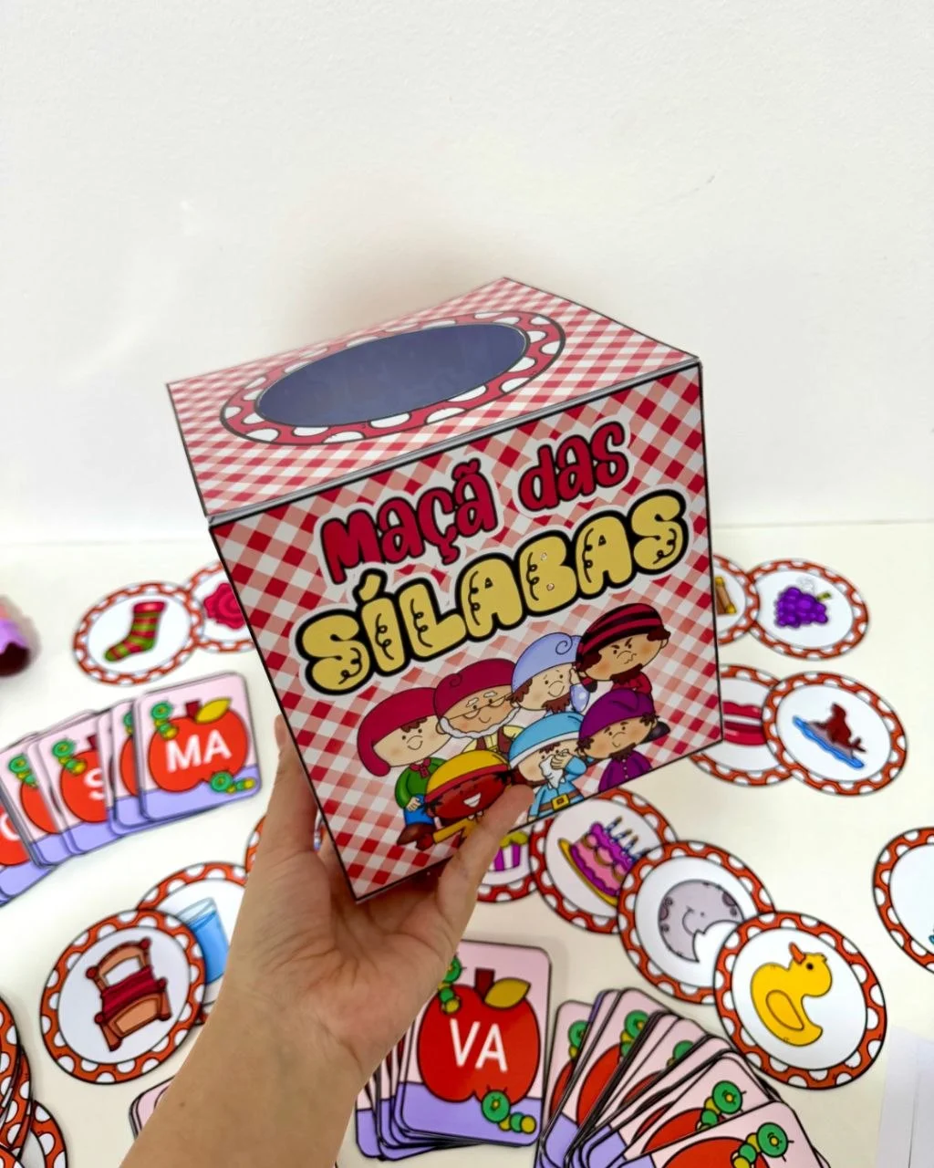 Kit Maçã das Sílabas - Educação infantil — amostra 7: Para trabalhar leitura de sílabas e escrita de palavras com crianças…