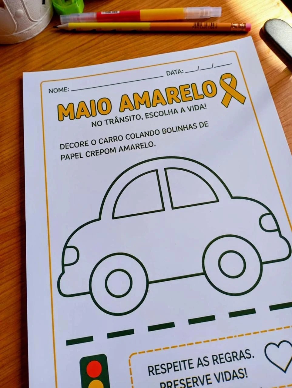 Kit Maio Amarelo Educação para o Trânsito | Atividades e Painel para Imprimir — amostra 2: Deixe suas aulas ainda mais… Kit Maio Amarelo Educação para o Trânsito | Atividades e Painel para Imprimir — amostra 2: Deixe suas aulas ainda mais…