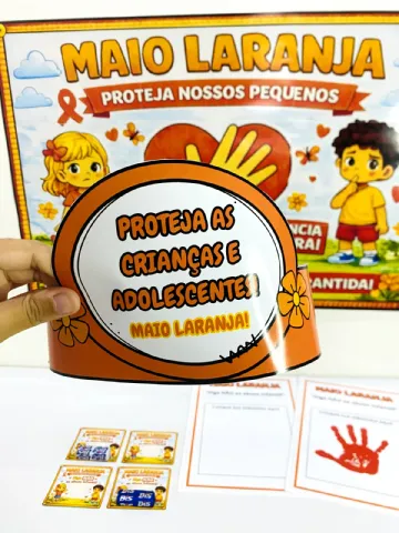 Kit Maio Laranja – Atividades para Imprimir — amostra 3: Mini Kit Maio Laranja Um recurso lúdico e educativo para trabalhar…