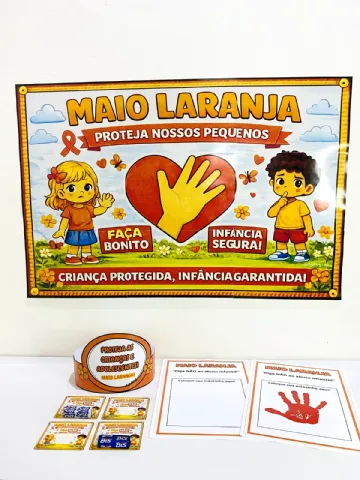 Kit Maio Laranja – Atividades para Imprimir — amostra 4: Mini Kit Maio Laranja Um recurso lúdico e educativo para trabalhar…