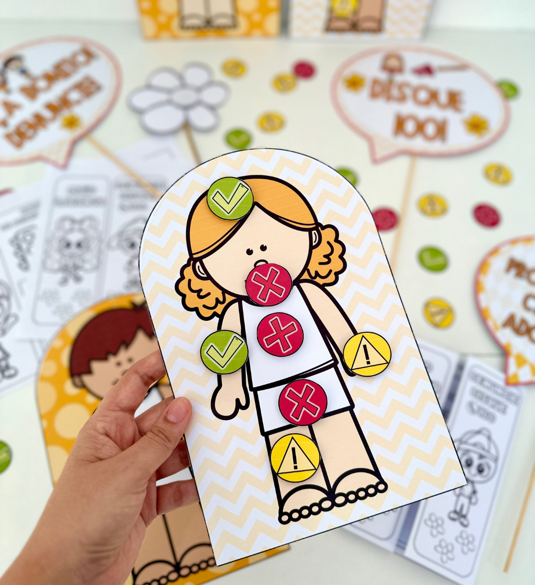 Kit Maio Laranja em PDF para Educação Infantil — amostra 3: Como usar em sala de aula