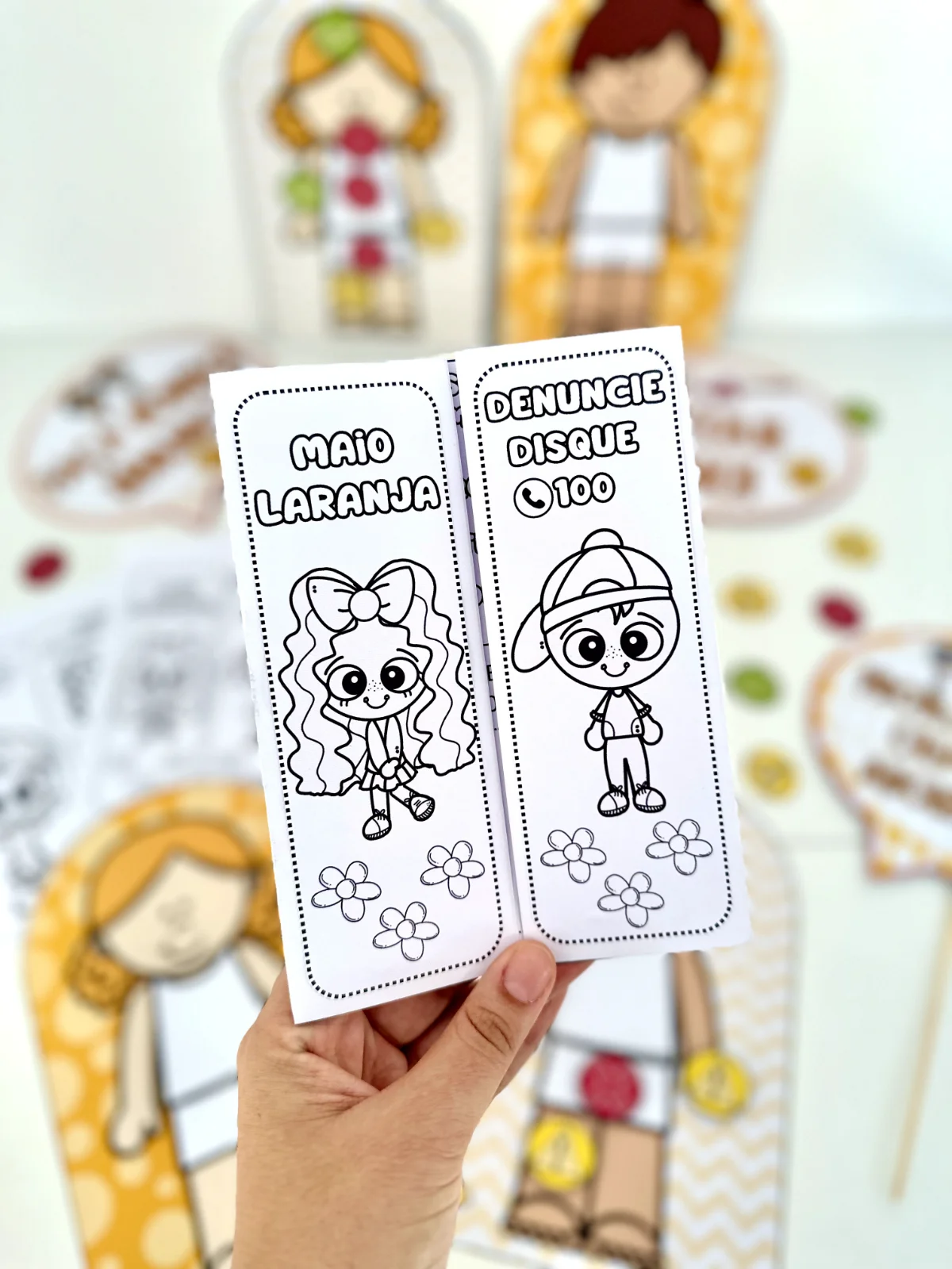 Kit maio laranja – PDF para Imprimir | Educação Infantil — amostra 1: O que vem no material