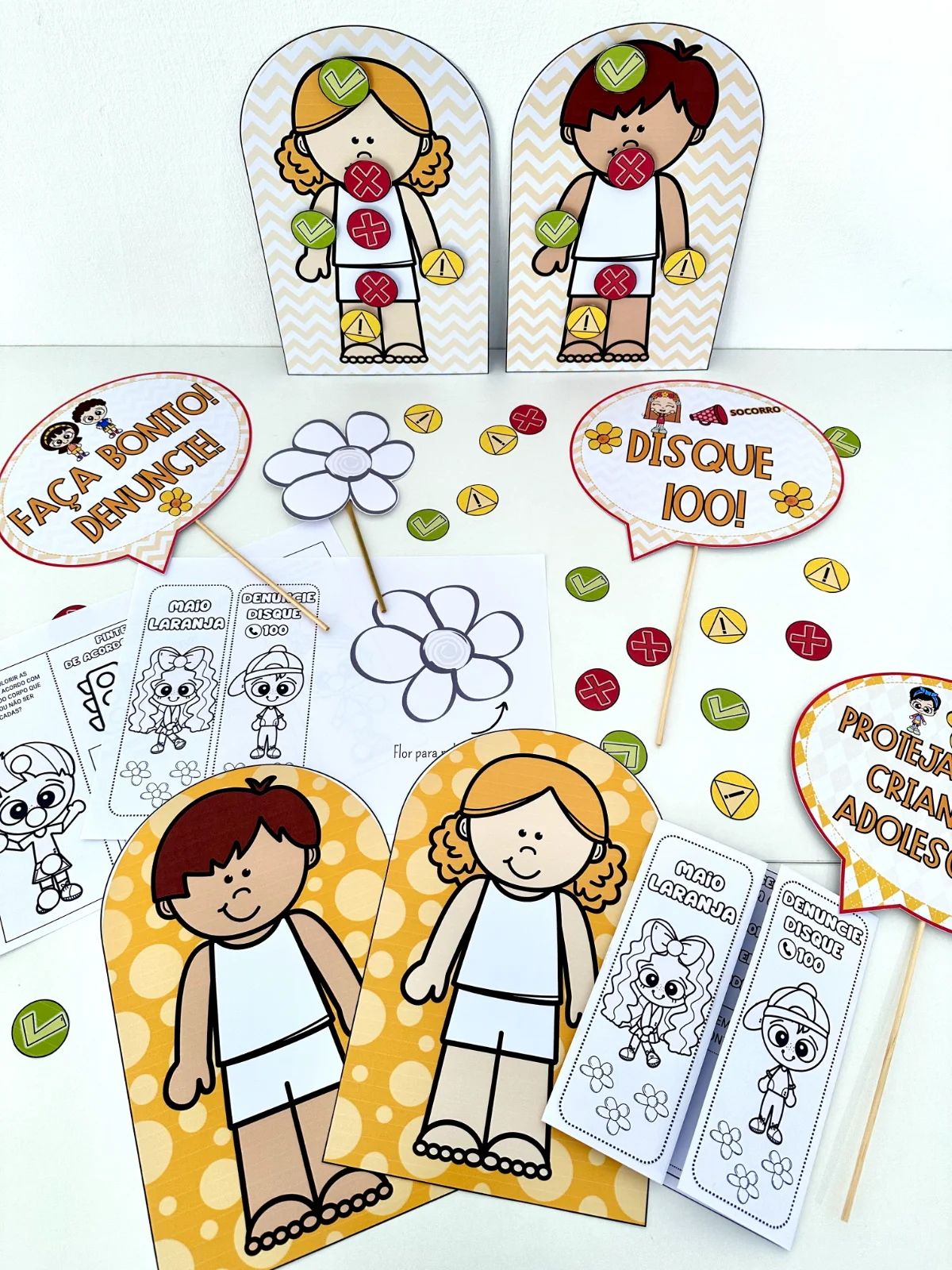 Kit maio laranja – PDF para Imprimir | Educação Infantil — capa do material