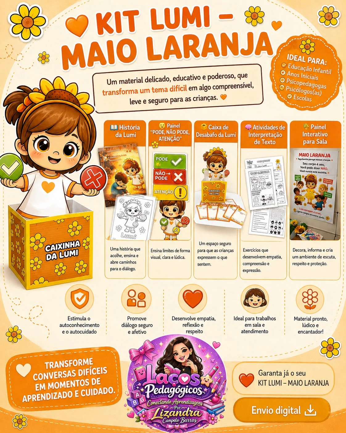 Kit Maio Laranja: Proteção para Crianças e Adolescentes — capa do material