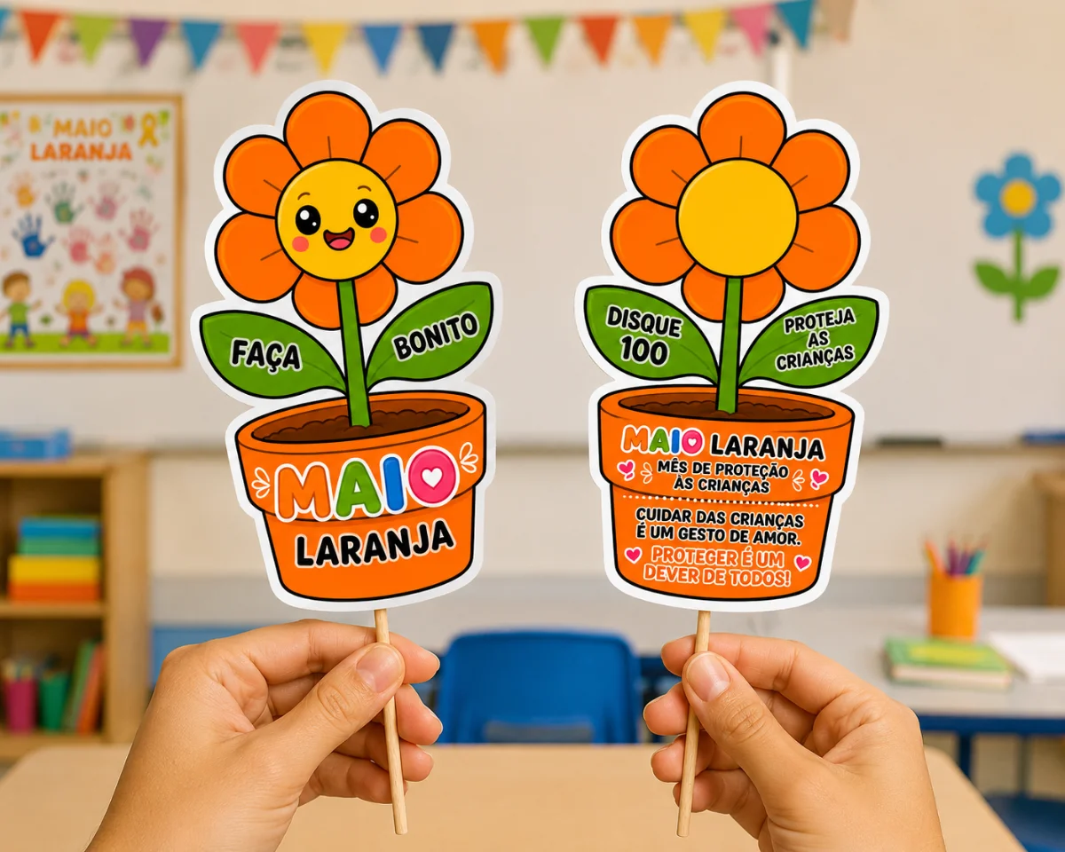 Kit Maio Laranja — amostra 3: 🧡 KIT MAIO LARANJA 🧡 Arquivo digital pronto para imprimir