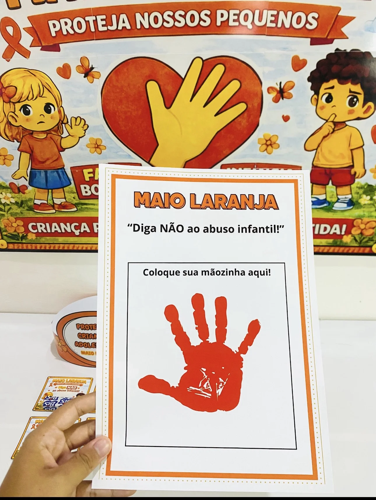 Kit maio laranja — amostra 1: Mini Kit Maio Laranja 🧡 Um recurso lúdico e educativo para trabalhar a conscientização com…