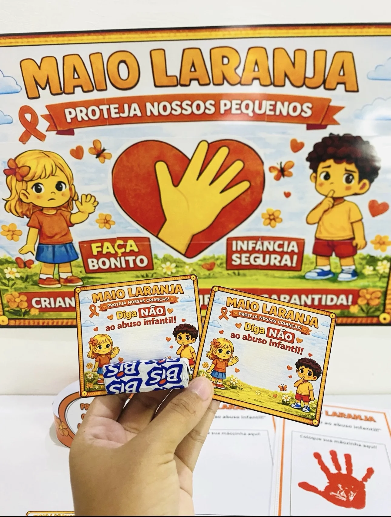 Kit maio laranja — amostra 2: Mini Kit Maio Laranja 🧡 Um recurso lúdico e educativo para trabalhar a conscientização com…