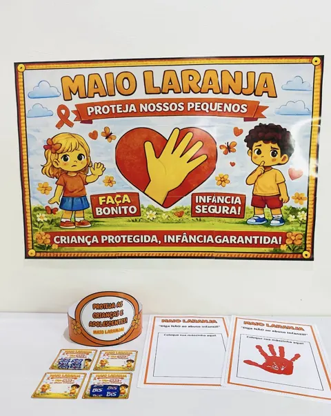 Kit maio laranja — capa do material