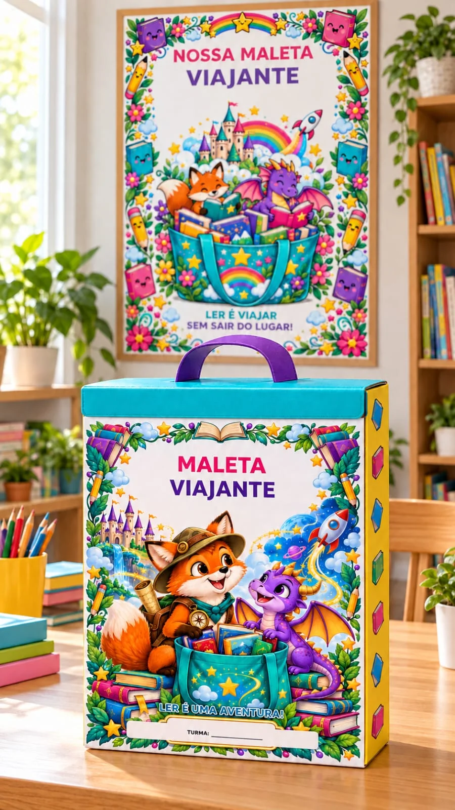 Kit Maleta Viajante de Leitura – 1º ao 4º Ano — amostra 1: 📚✨ KIT MALETA VIAJANTE DE LEITURA – UMA AVENTURA PELO MUNDO DOS…