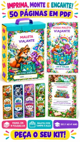 Kit Maleta Viajante de Leitura – 1º ao 4º Ano — capa do material